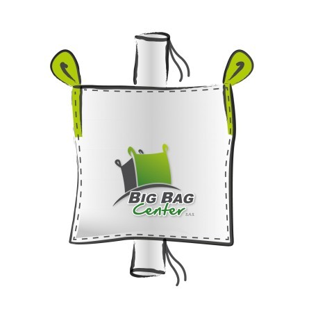 LOT de 10 BIGBAGS Occasion 90x90x140, SWL: 1250 kg,GR+GV-Avec sache