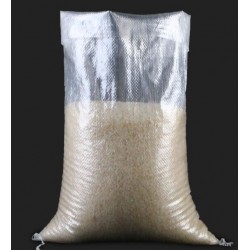 Lot 100 SACS PP neuf Transparents 50X80, SWL: 25 kg , PP tissé non laminé