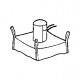 Lot 10 Big Bag neuf 95x95x100, SWL: 1000 kg, GR+FP Anti-fuites