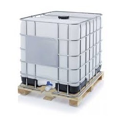 Cuves IBC 1000 litres de réemploi -palette bois