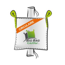 Lot 10 Big Bag neuf 97x97x210, SWL: 1500 kg, GR+GV, circulaire